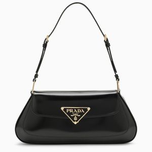 Prada Black Brushed Leather Bag